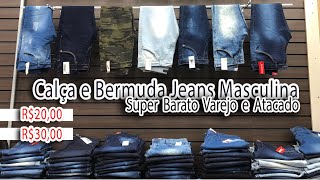 calça jeans masculina 20 reais