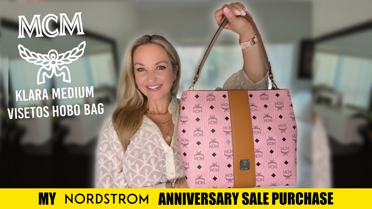 MCM Medium Visetos Klara Hobo - Pink Hobos, Handbags - W3051324