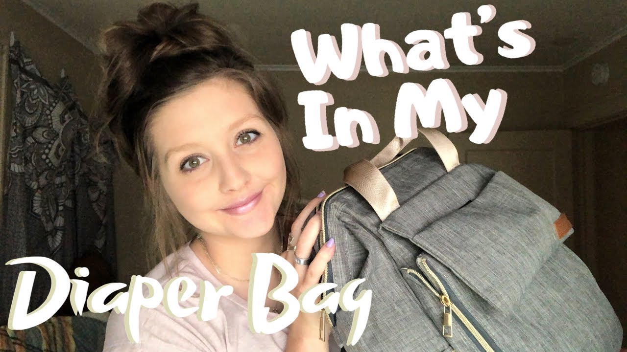 WHATS IN MY NEWBORN DIAPER BAG | HALLE CLAAS - YouTube