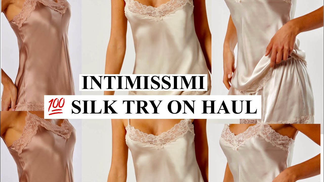 TRY ON HAUL SILK / SLIP DRESS & TOP / INTIMISSIMI NEW IN 2020