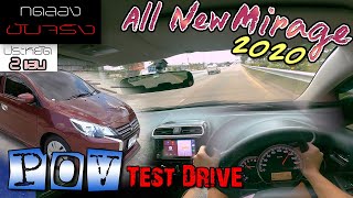 ลองขับ All new Mirage 2020 มิราจมือสอง   POV Drive Thru รถมือสอง l ณัฎฐาออโต้