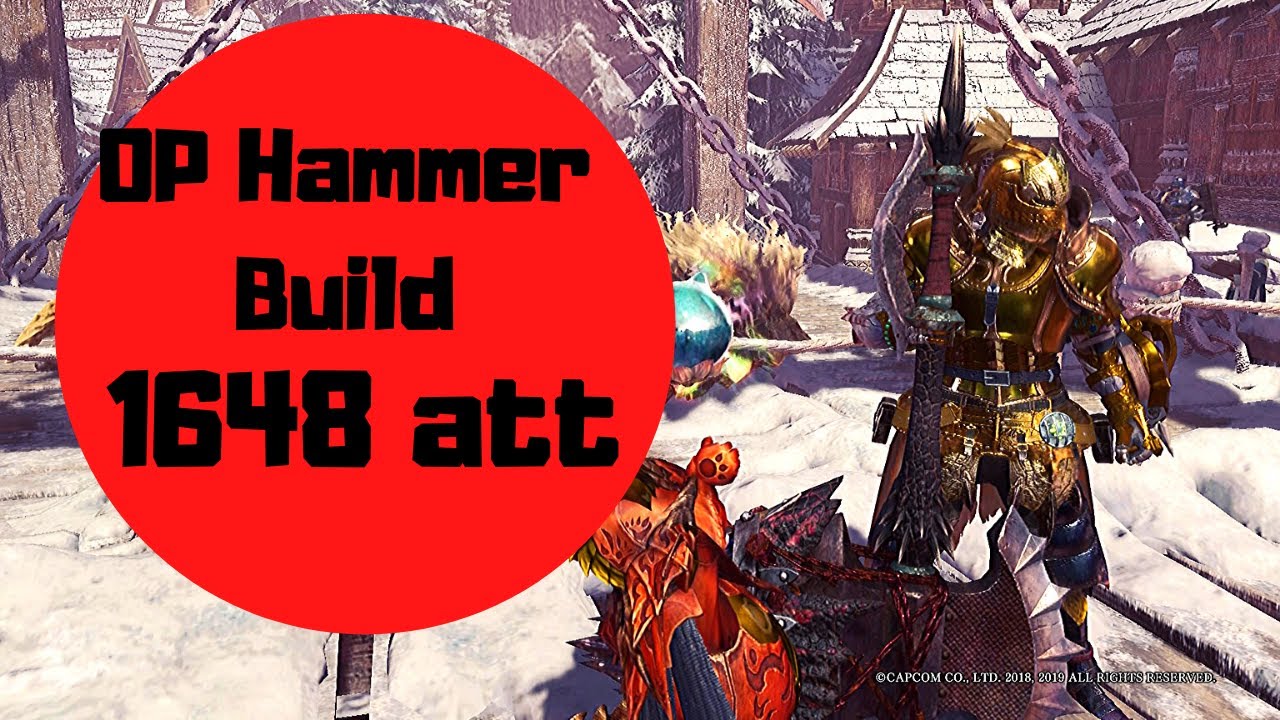 OP Hammer Build Iceborne Ps4 Monster Hunter YouTube