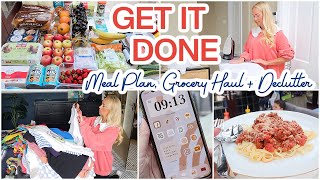 GET IT ALL DONE | meal plan, grocery haul, unpacking, cleaning, decluttering, cooking + more! screenshot 4