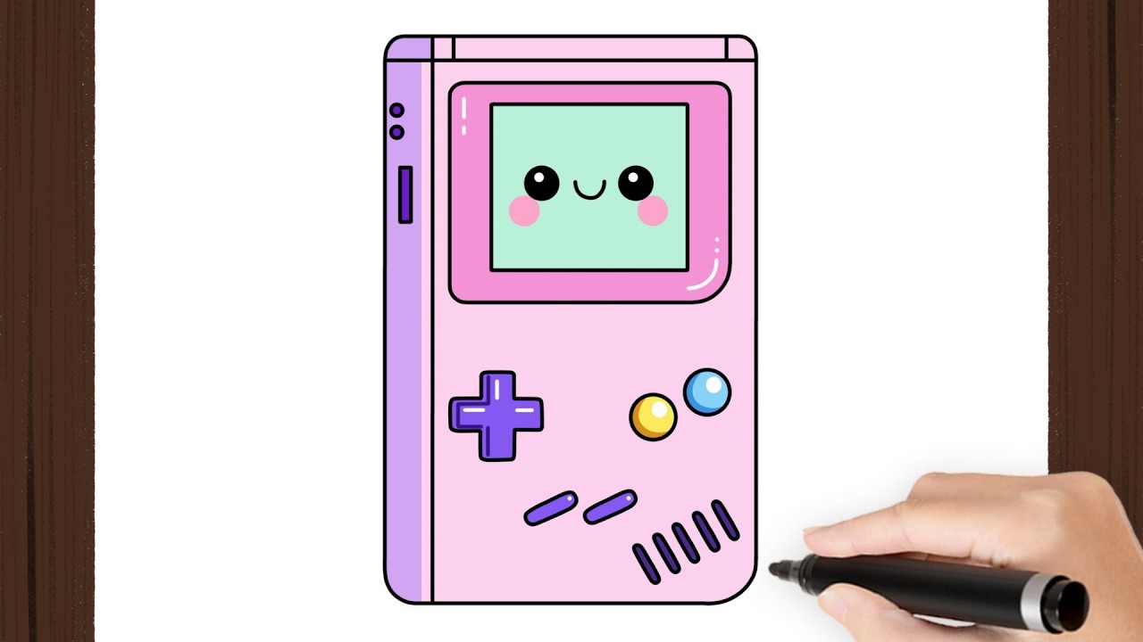 How To Draw a GAMEBOY KAWAII I Easy - YouTube