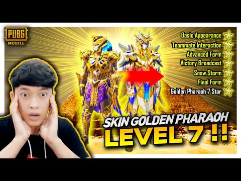 UPDATE!! AKHIRNYA SKIN PHARAOH LEVEL 7 MAX KELUAR , GILA KEREN BANGET AUTO GACHA !! – PUBG MOBILE