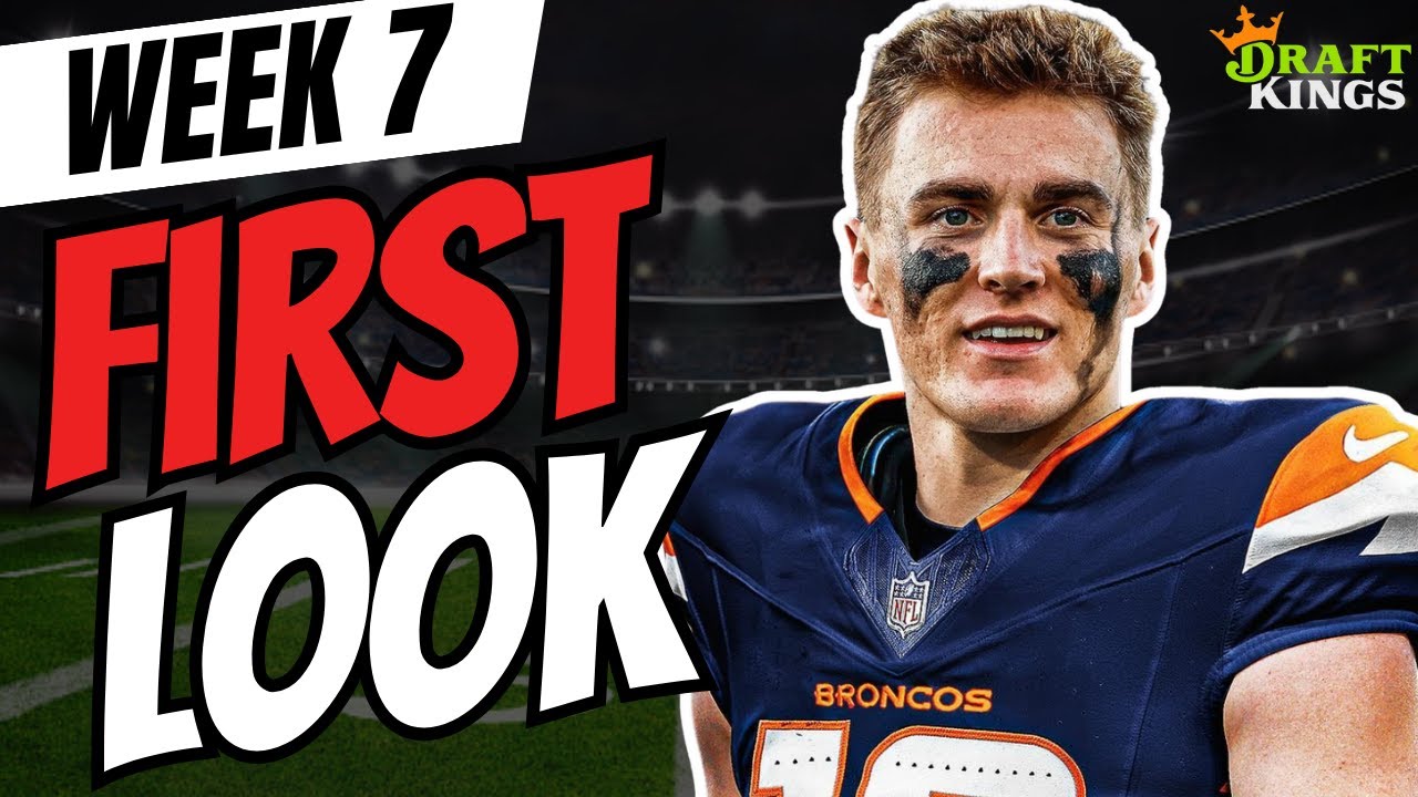 nfl-week-7-draftkings-first-look-lineup-nfl-dfs-picks-youtube