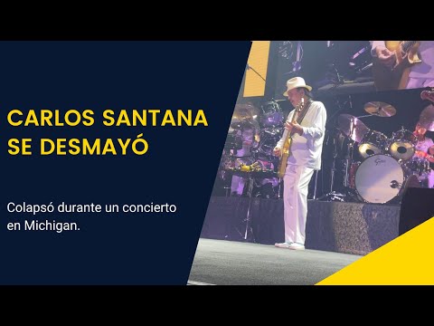 CARLOS SANTANA se desmaya en el escenario. #Urgente #UltimaHora #Santana