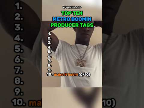 Ranking EVERY Metro Boomin Producer Tag Rap Metroboomin Producertag 