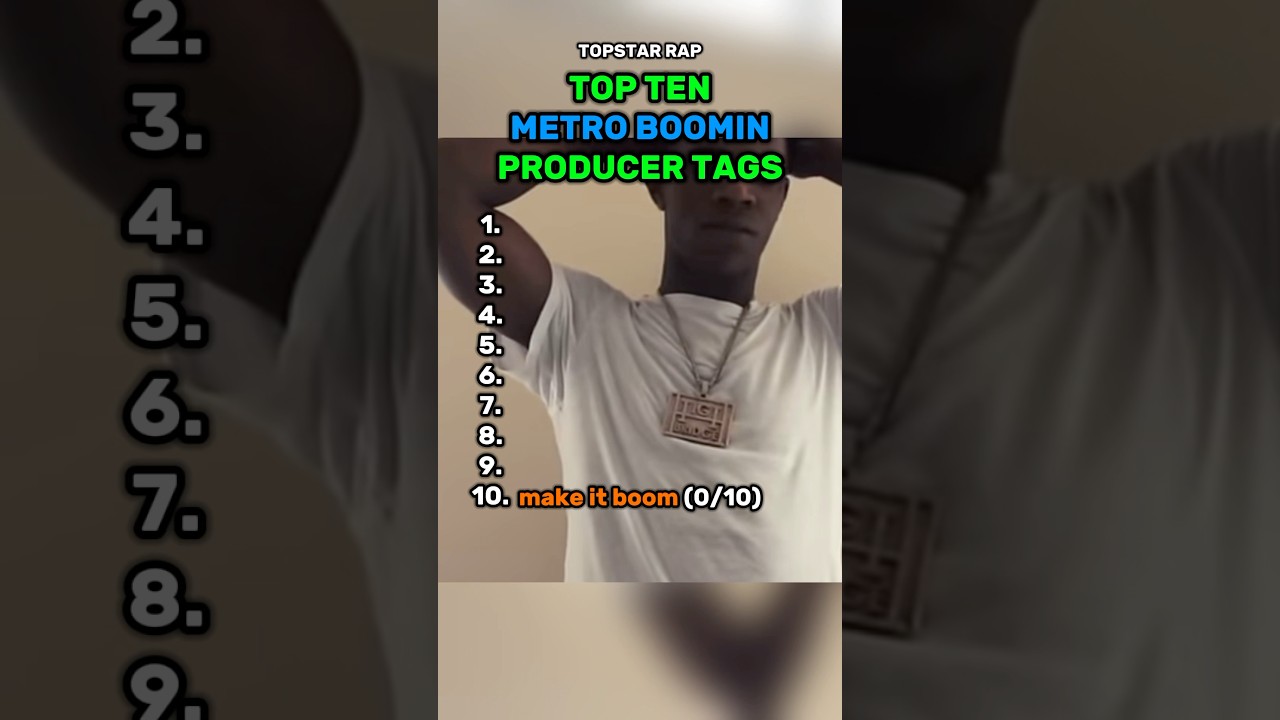 Рейтинг ВСЕХ тегов продюсера Metro Boomin… 
