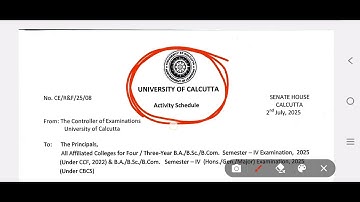 Cu 4th sem Exam Notice 2025 Out 🔥| Exam form fillup Date | CCF & CBCS | CU 4th sem Form submission