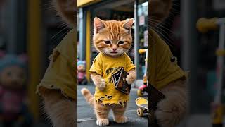 Brave cat 💪🥹