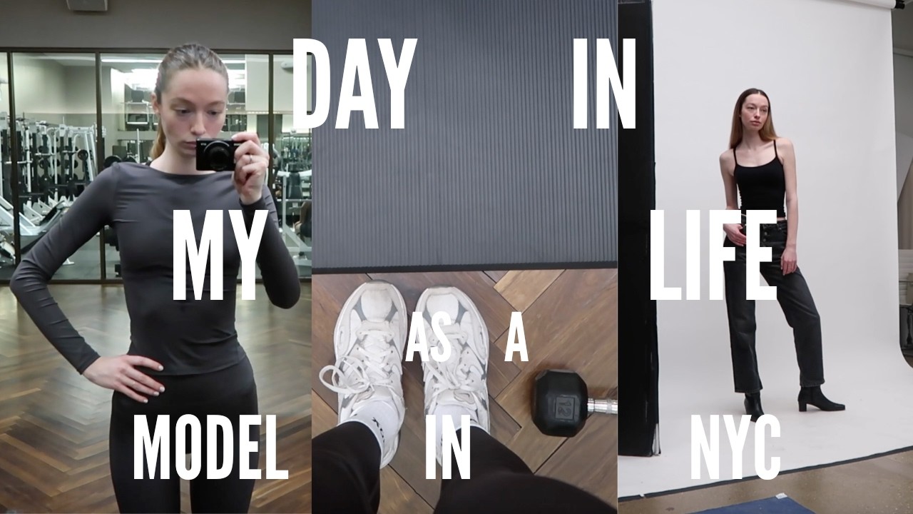 chill day in my life as a model in nyc | skincare, gym, going to the agency to update digitals
