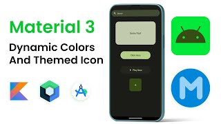 Material 3: How To Support Dynamic Colors And Themed lcon screenshot 1
