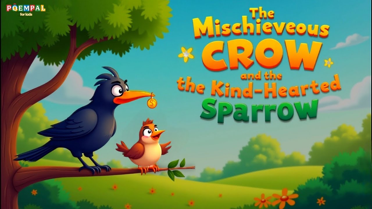 The Mischievous Crow and the Kind-Hearted Sparrow | Heartwarming Story ...