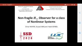 Non-fragile H-infinity Observer for a class of Nonlinear Systems