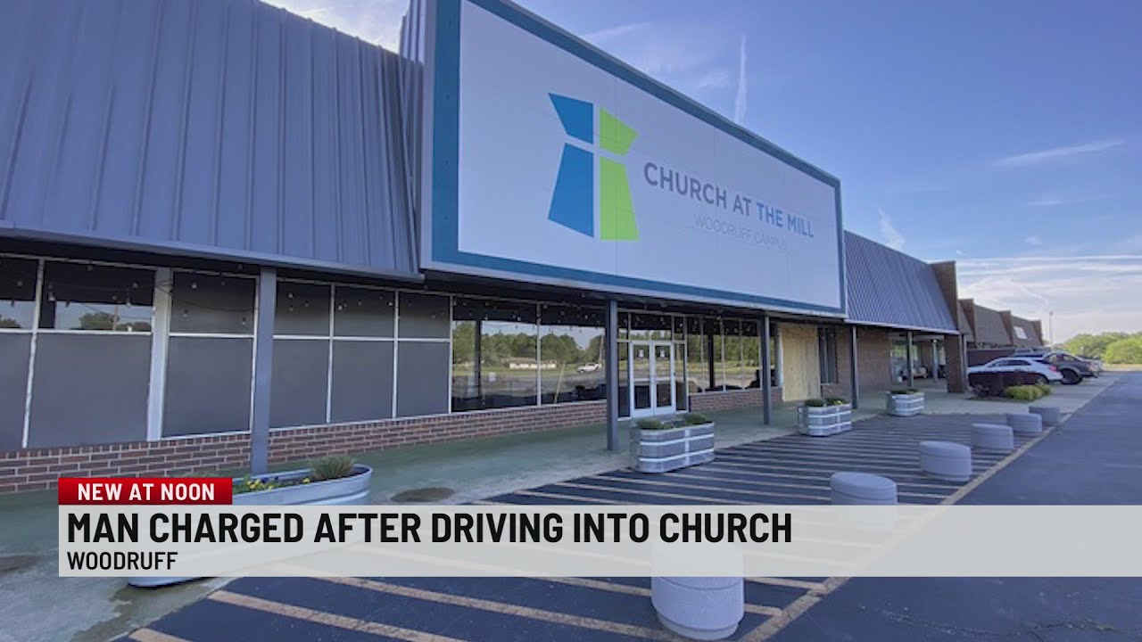 Vehicle crashes into Upstate church, driver charged