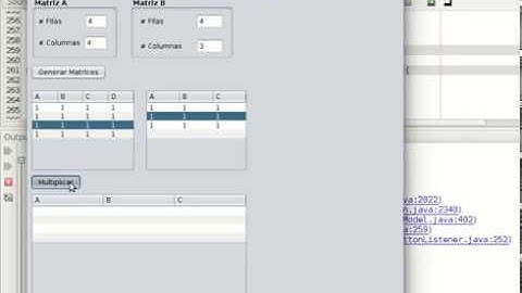 Multiplicar Matrices nxn con Java Netbeans