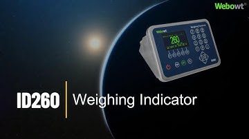 WEBOWT ID260 Weighing Indicator Overview