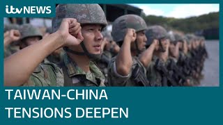 Taiwan accuses China of 'simulating attack' amid more military drills around Strait | ITV News
