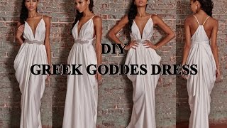 DIY COSTUME | GREEK GODDESS TOGA DRESS & HALF CROWN