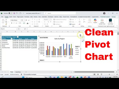 Make Your Pivot Chart Look Clean and Professional in Excel by Removing Pivot Buttons With Ease!