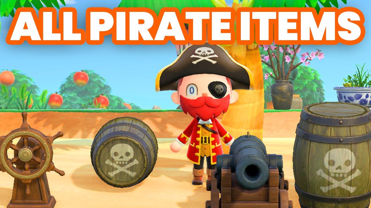 ALL Gulliver's PIRATE ITEMS in Animal Crossing New Horizons (ACNH