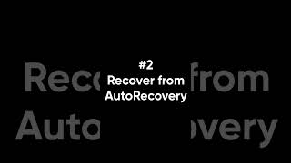 Can't Miss! 2 Ways - Recover Deleted Word Document #shorts