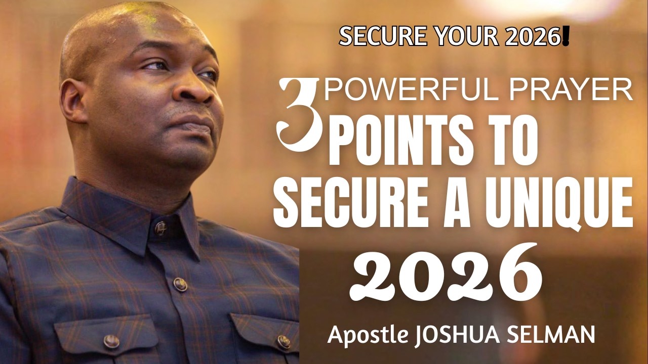 3 POWERFUL PRAYER POINTS to Secure a Unique 2026 // Apostle Joshua ...