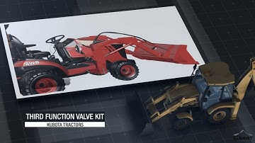 Summit Hydraulics Kubota BX Series Third Function Kit 3D Installation