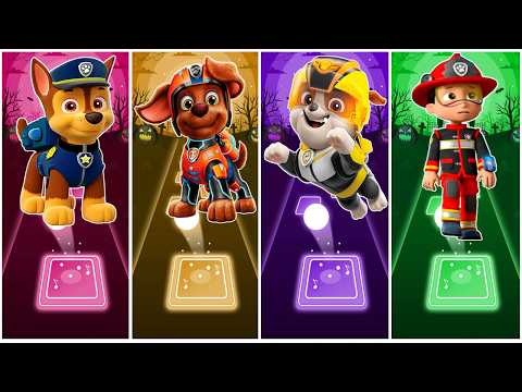 Chase 🆚️ Zuma 🆚️ Rubble 🆚️ Ryder Sprunki TIles Hop Coffin Dance