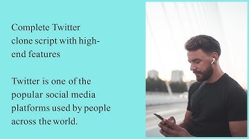 Complete Twitter clone script with high-end features