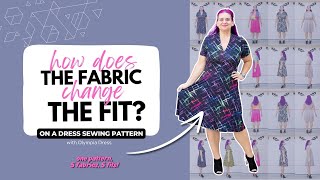 How *exactly* does fabric change fit? ✨ 5 FABRICS, 5 FITS, 1 pattern: Olympia Dress sewing pattern