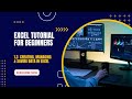 Excel Tutorial For Beginners 1.3 Creating, Managing & Saving Data in Excel