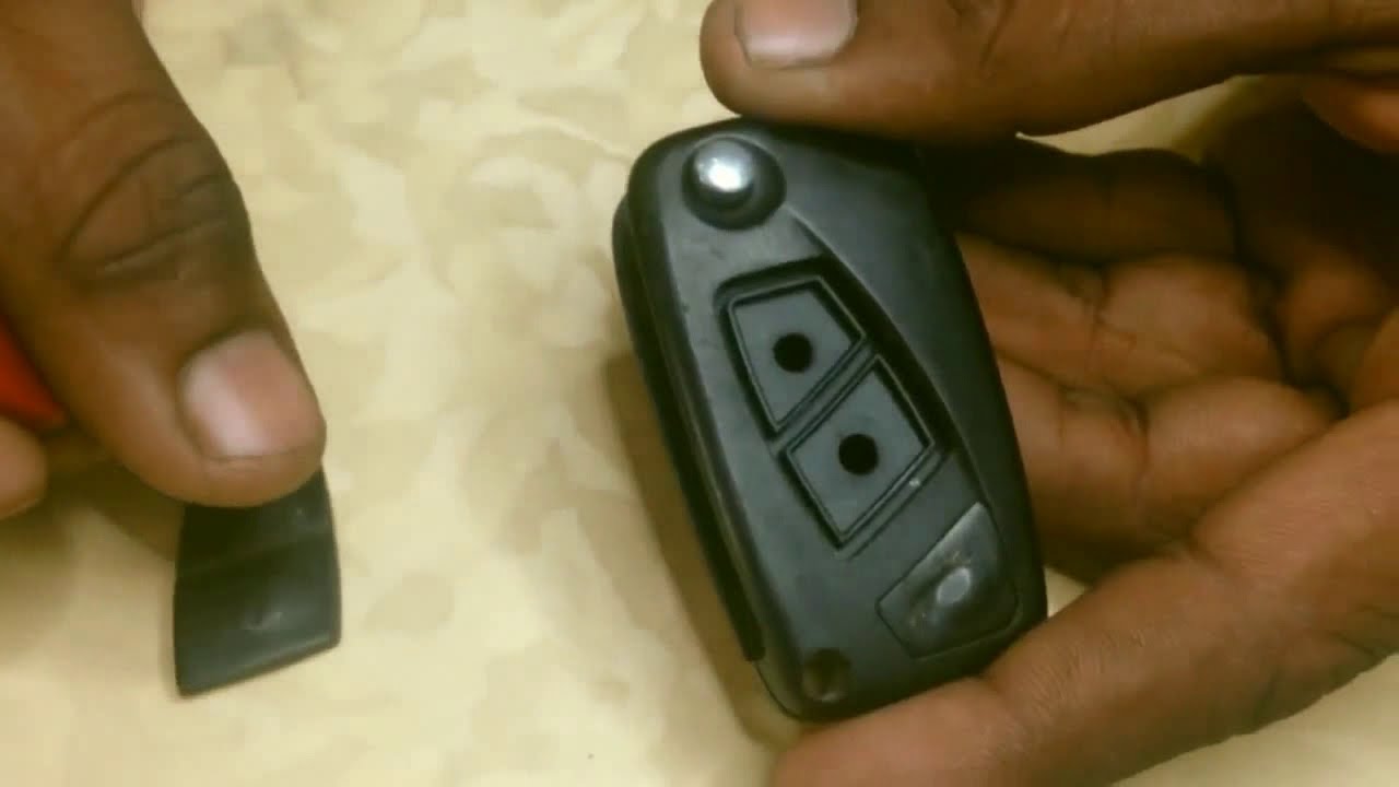 Rubber button pad for Citroen Peugeot Fiat 3 button remote flip key repair fix 