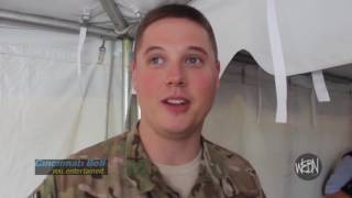 A soldier surprises his family at the 2014 Cincinnati Bell / WEBN Fireworks