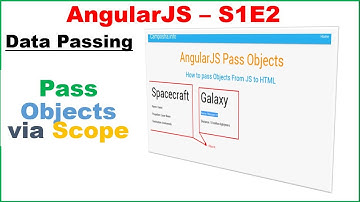 AngularJS S1E2 : Pass Objects - From Controller To View