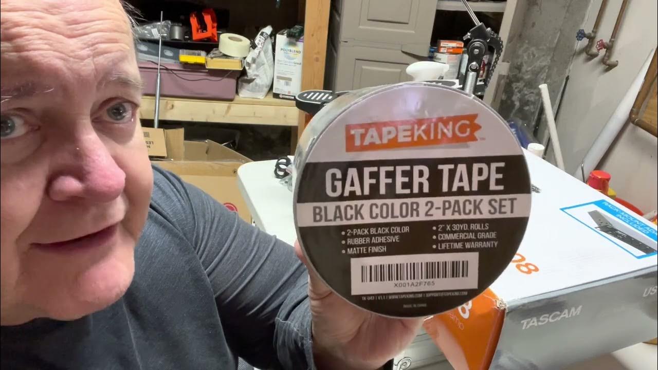 Gaffers Tape (180 ft) Rubber Adhesive Leaves No Residue Great for