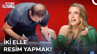 Resim Yaparken İki Elini Aynı Anda Kullandı Yetenek Sizsiniz 3. Bölüm