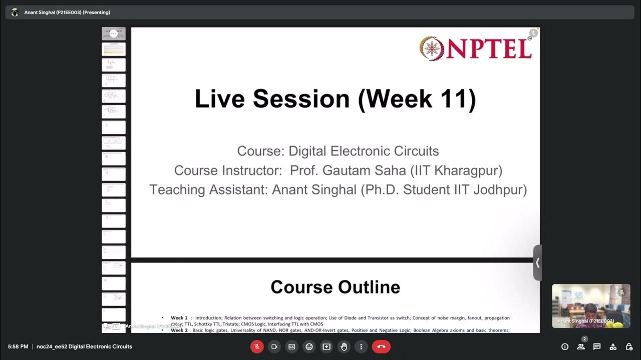 noc24_ee52 Digital Electronic Circuits NPTEL Live session Week