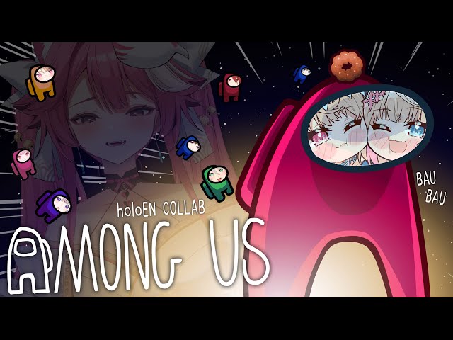 【#holoEN AMONG US COLLAB】happy birthday backstabbing 🐾 #RAORABDAY2025【FUWAMOCO POV】のサムネイル