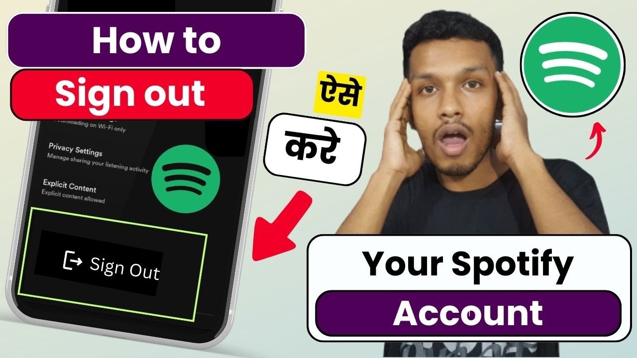 How to sign out spotify account | logout spotify account