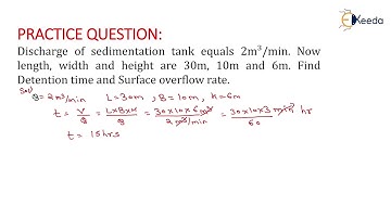 Sedimentation Numericals -1 | GATE Civil Engineering Exam Preparation