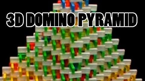 HUGE Domino Pyramid (15,022 dominos)