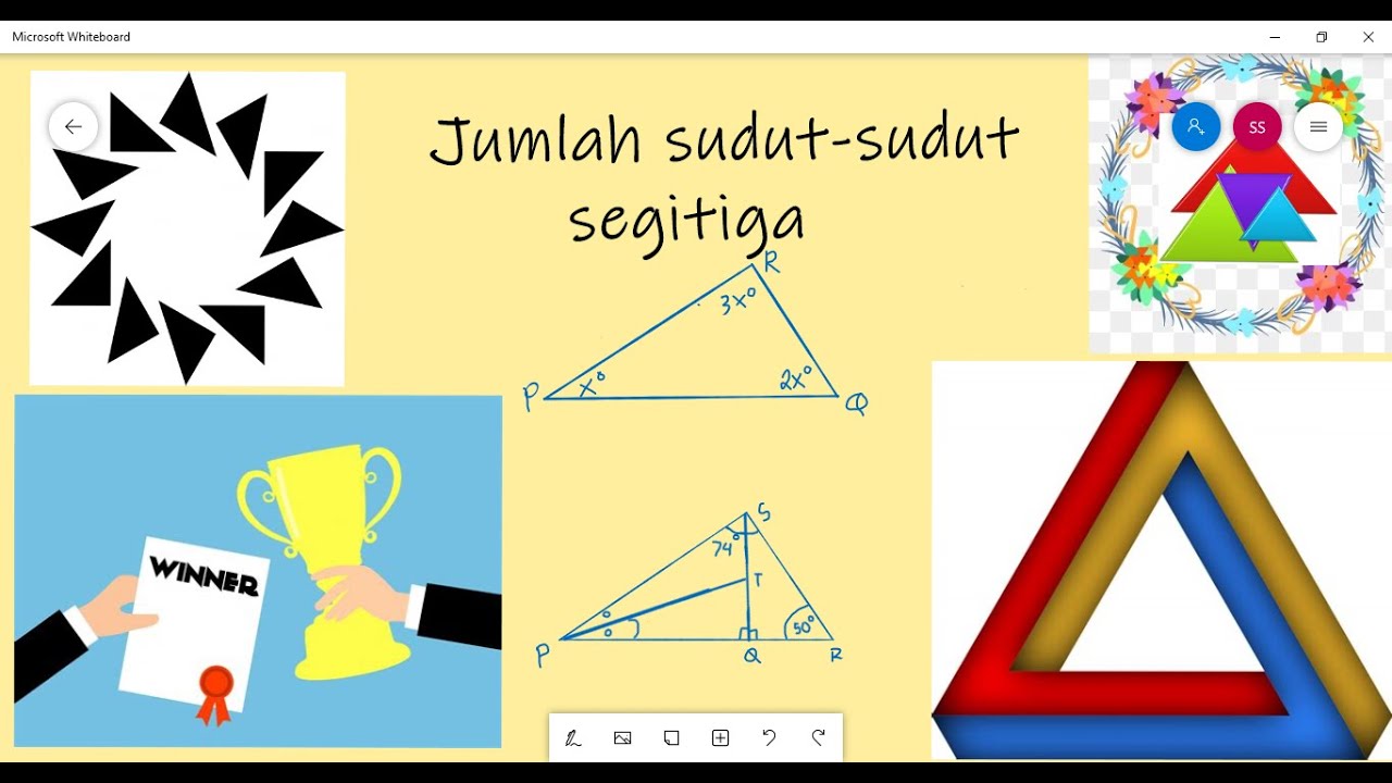  Sudut  dalam  dan Sudut  luar Segitiga Matematika SMP YouTube