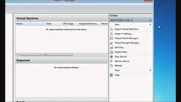 Building "Windows 8": Hyper-V