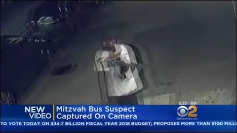 "Mitzvah Bus" Fire Suspect Captured On Camera