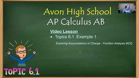 Avon High School - AP Calculus AB - Topic 6.1 - Example 1