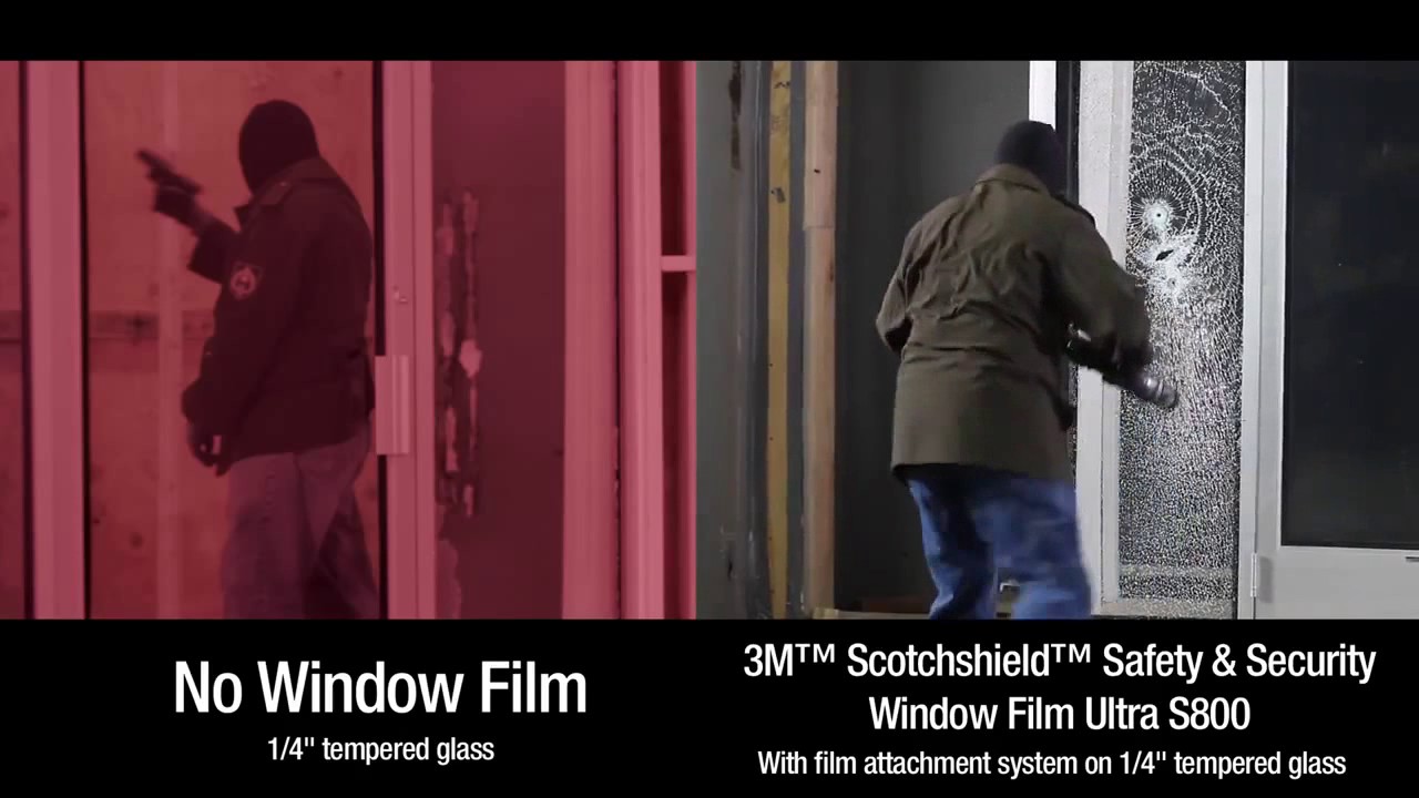 3M Security Window Film Deters Entry YouTube