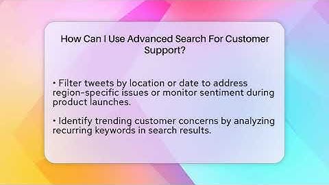 How Can I Use Advanced Search For Customer Support? - Everyday-Networking