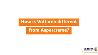 Voltaren vs. Aspercreme: What's the Difference? | Voltaren